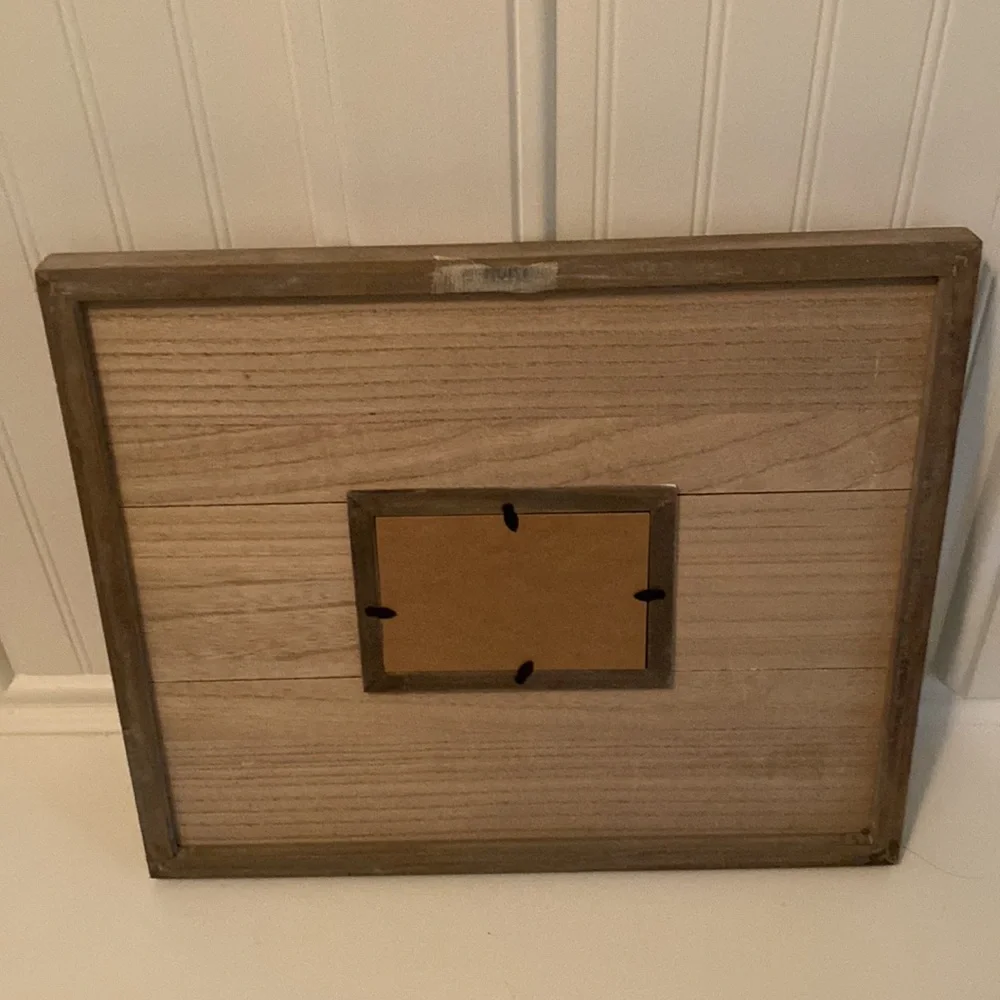 ❤️Beautiful Picture or Art Frame White Shiplap & Bleached Wood - Picture 3 of 5